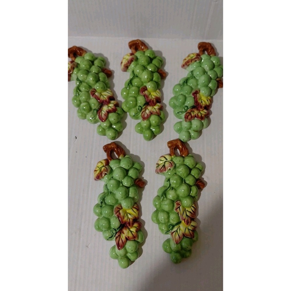 Retro vintage grape cluster wall plaque Decor Tuscan Style Farmhouse Cottagecore
